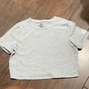 Jockey Heather Gray Cropped Tee